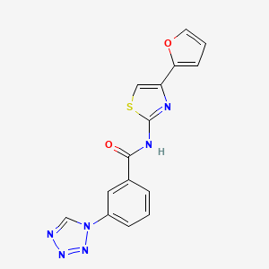N-(4-(furan-2-yl)thiazol-2-yl)-3-(1H-tetrazol-1-yl)benzamide