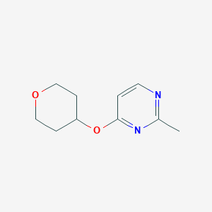 2-Methyl-4-(oxan-4-yloxy)pyrimidine