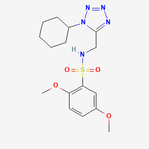 N-((1-cyclohexyl-1H-tetrazol-5-yl)methyl)-2,5-dimethoxybenzenesulfonamide