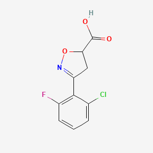 3-(2-Chloro-6-fluoro-phenyl)-4,5-dihydro-isoxazole-5-carboxylic acid