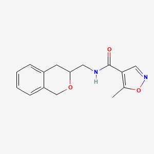 N-(isochroman-3-ylmethyl)-5-methylisoxazole-4-carboxamide