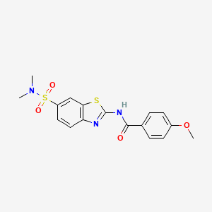 N-(6-(N,N-dimethylsulfamoyl)benzo[d]thiazol-2-yl)-4-methoxybenzamide
