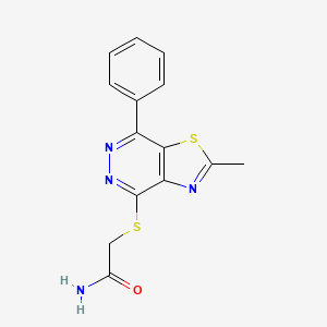 2-((2-Methyl-7-phenylthiazolo[4,5-d]pyridazin-4-yl)thio)acetamide
