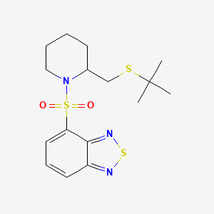 4-((2-((Tert-butylthio)methyl)piperidin-1-yl)sulfonyl)benzo[c][1,2,5]thiadiazole