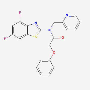 N-(4,6-difluorobenzo[d]thiazol-2-yl)-2-phenoxy-N-(pyridin-2-ylmethyl)acetamide