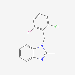 1-[(2-chloro-6-fluorophenyl)methyl]-2-methyl-1H-1,3-benzodiazole