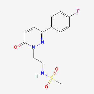 N-(2-(3-(4-fluorophenyl)-6-oxopyridazin-1(6H)-yl)ethyl)methanesulfonamide