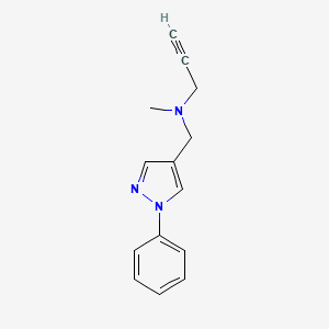 methyl[(1-phenyl-1H-pyrazol-4-yl)methyl](prop-2-yn-1-yl)amine