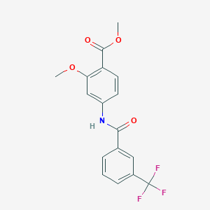 Methyl 2-methoxy-4-{[3-(trifluoromethyl)benzoyl]amino}benzenecarboxylate