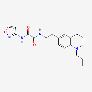 N1-(isoxazol-3-yl)-N2-(2-(1-propyl-1,2,3,4-tetrahydroquinolin-6-yl)ethyl)oxalamide