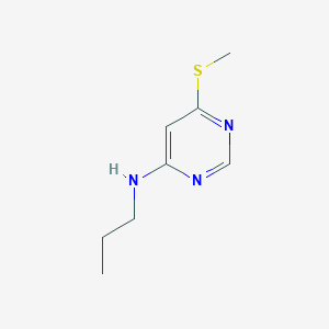 molecular formula C8H13N3S B2420128 6-(methylsulfanyl)-N-propylpyrimidin-4-amine CAS No. 1518623-94-3