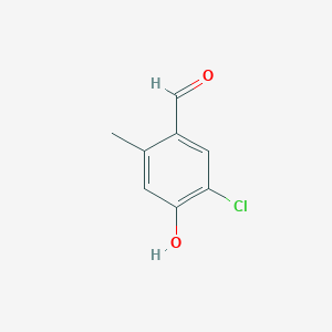 molecular formula C8H7ClO2 B2420129 5-Chloro-4-hydroxy-2-methylbenzaldehyde CAS No. 1556030-28-4