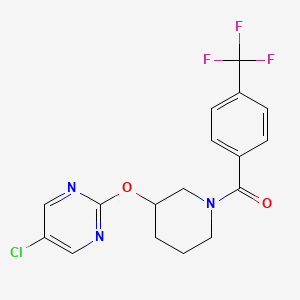 (3-((5-Chloropyrimidin-2-yl)oxy)piperidin-1-yl)(4-(trifluoromethyl)phenyl)methanone
