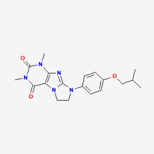 1,3-Dimethyl-8-[4-(2-methylpropoxy)phenyl]-1,3,5-trihydroimidazolidino[1,2-h]p urine-2,4-dione
