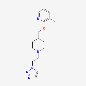 3-methyl-2-({1-[2-(1H-1,2,3-triazol-1-yl)ethyl]piperidin-4-yl}methoxy)pyridine
