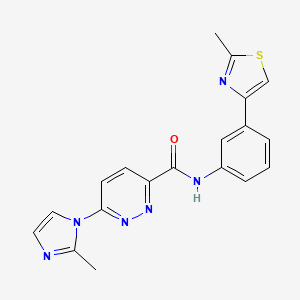 6-(2-methyl-1H-imidazol-1-yl)-N-(3-(2-methylthiazol-4-yl)phenyl)pyridazine-3-carboxamide