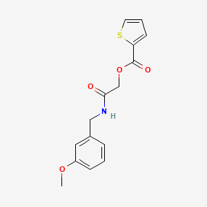 molecular formula C15H15NO4S B2420157 [2-[(3-Methoxyphenyl)methylamino]-2-oxoethyl] thiophene-2-carboxylate CAS No. 1004458-53-0
