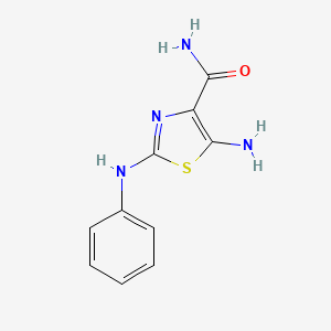 5-Amino-2-anilino-1,3-thiazole-4-carboxamide
