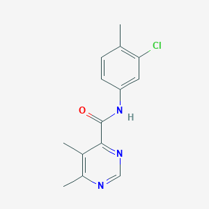N-(3-Chloro-4-methylphenyl)-5,6-dimethylpyrimidine-4-carboxamide