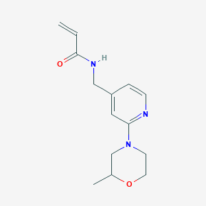 N-[[2-(2-Methylmorpholin-4-yl)pyridin-4-yl]methyl]prop-2-enamide