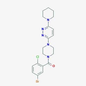 (5-Bromo-2-chlorophenyl)(4-(6-(piperidin-1-yl)pyridazin-3-yl)piperazin-1-yl)methanone