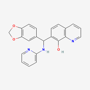 7-(Benzo[d][1,3]dioxol-5-yl(pyridin-2-ylamino)methyl)quinolin-8-ol