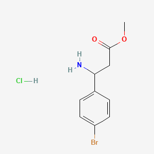 molecular formula C10H13BrClNO2 B2420195 Methyl 3-amino-3-(4-bromophenyl)propanoate hydrochloride CAS No. 952729-65-6