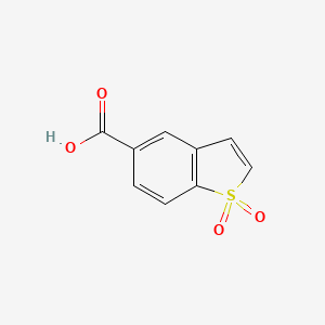 molecular formula C9H6O4S B2420199 Benzo[b]thiophene-5-carboxylic acid 1,1-dioxide CAS No. 226259-47-8