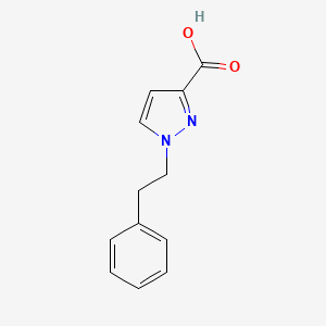 molecular formula C12H12N2O2 B2420233 1-(2-苯乙基)-1H-吡唑-3-羧酸 CAS No. 1342765-18-7