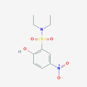 molecular formula C10H14N2O5S B2420305 N,N-diethyl-2-hydroxy-5-nitrobenzenesulfonamide CAS No. 180606-71-7