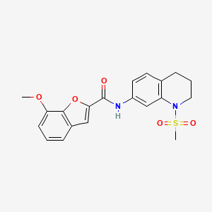 7-methoxy-N-(1-(methylsulfonyl)-1,2,3,4-tetrahydroquinolin-7-yl)benzofuran-2-carboxamide