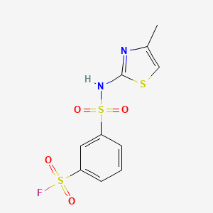 3-[(4-Methyl-1,3-thiazol-2-yl)sulfamoyl]benzene-1-sulfonyl fluoride