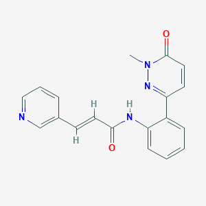 (E)-N-(2-(1-methyl-6-oxo-1,6-dihydropyridazin-3-yl)phenyl)-3-(pyridin-3-yl)acrylamide