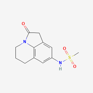 molecular formula C12H14N2O3S B2420336 N-(2-oxo-2,4,5,6-tetrahydro-1H-pyrrolo[3,2,1-ij]quinolin-8-yl)methanesulfonamide CAS No. 898426-64-7