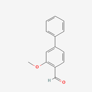 molecular formula C14H12O2 B2420362 2-Methoxy-4-phenylbenzaldehyde CAS No. 343603-82-7
