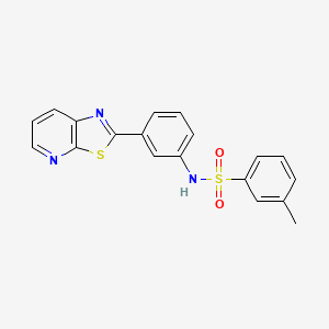 3-methyl-N-(3-(thiazolo[5,4-b]pyridin-2-yl)phenyl)benzenesulfonamide
