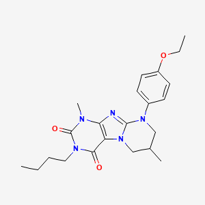 3-butyl-9-(4-ethoxyphenyl)-1,7-dimethyl-7,8-dihydro-6H-purino[7,8-a]pyrimidine-2,4-dione