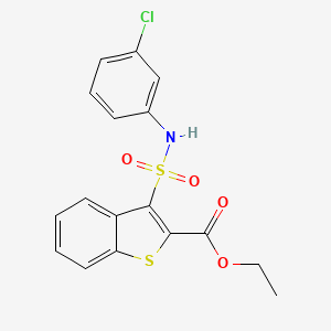 Ethyl 3-[(3-chlorophenyl)sulfamoyl]-1-benzothiophene-2-carboxylate