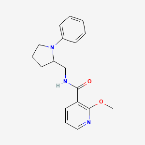 2-methoxy-N-((1-phenylpyrrolidin-2-yl)methyl)nicotinamide