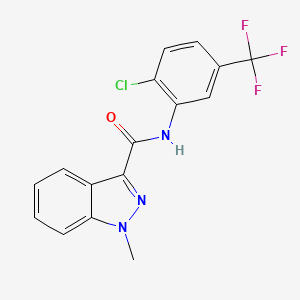 N-(2-chloro-5-(trifluoromethyl)phenyl)-1-methyl-1H-indazole-3-carboxamide
