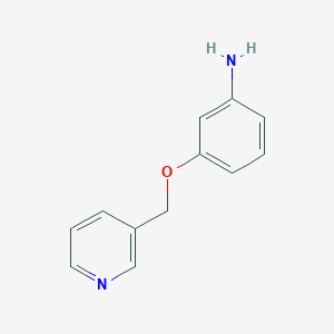 molecular formula C12H12N2O B2420470 3-(Pyridin-3-ylmethoxy)aniline CAS No. 105326-54-3