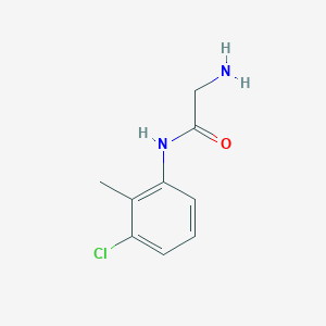 molecular formula C9H11ClN2O B2420481 2-amino-N-(3-chloro-2-methylphenyl)acetamide CAS No. 887359-01-5