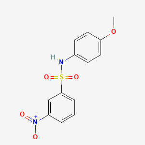 molecular formula C13H12N2O5S B2420482 N-(4-methoxyphenyl)-3-nitrobenzenesulfonamide CAS No. 180631-81-6