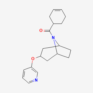 cyclohex-3-en-1-yl((1R,5S)-3-(pyridin-3-yloxy)-8-azabicyclo[3.2.1]octan-8-yl)methanone