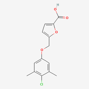 5-((4-Chloro-3,5-dimethylphenoxy)methyl)furan-2-carboxylic acid
