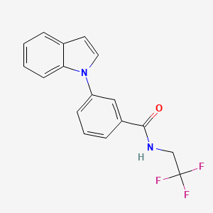 3-(1H-indol-1-yl)-N-(2,2,2-trifluoroethyl)benzamide