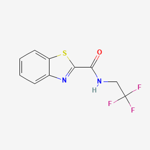 N-(2,2,2-trifluoroethyl)-1,3-benzothiazole-2-carboxamide
