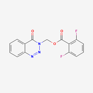 (4-Oxo-1,2,3-benzotriazin-3-yl)methyl 2,6-difluorobenzoate