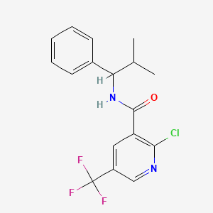 2-chloro-N-(2-methyl-1-phenylpropyl)-5-(trifluoromethyl)pyridine-3-carboxamide
