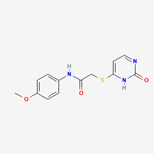 N-(4-methoxyphenyl)-2-[(2-oxo-1H-pyrimidin-6-yl)sulfanyl]acetamide